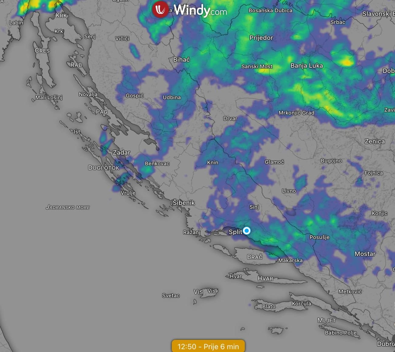 Ne događa se često: Dio Dalmacije najhladniji u zemlji, kiša “počastila” Split na dan grada. Evo što slijedi u nastavku dana