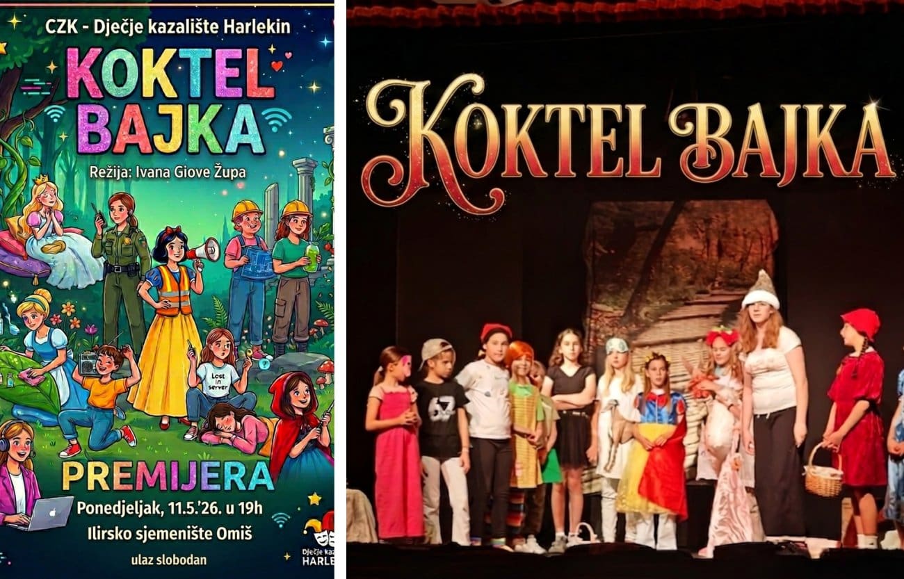 Harlekin u Omišu premijerno donosi "Koktel bajku": Predstava posvećena majkama i Danu grada