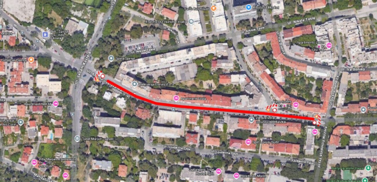 Noćni radovi u Matoševoj: Dio ulice bit će zatvoren za promet