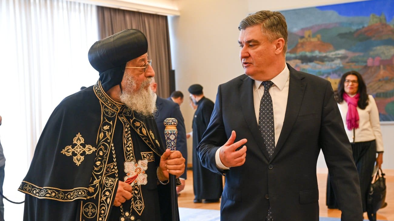 Koptski papa je u Hrvatskoj, primio ga je Milanović