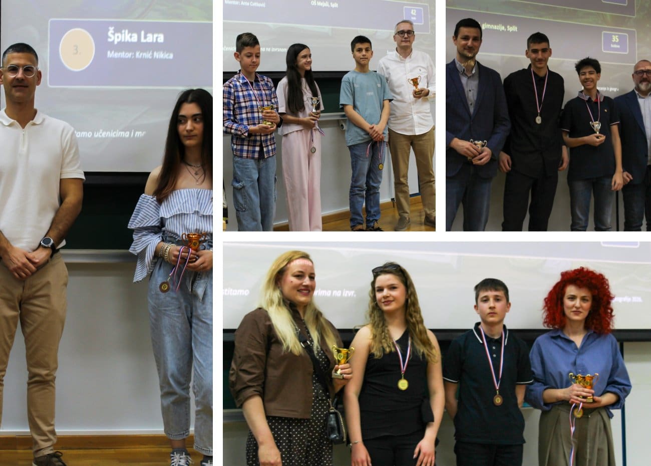 Profesori iz Splitsko-dalmatinske županije prvi put u Hrvatskoj podijelili medalje iz znanja: Ovo su učenici koji su ih osvojili