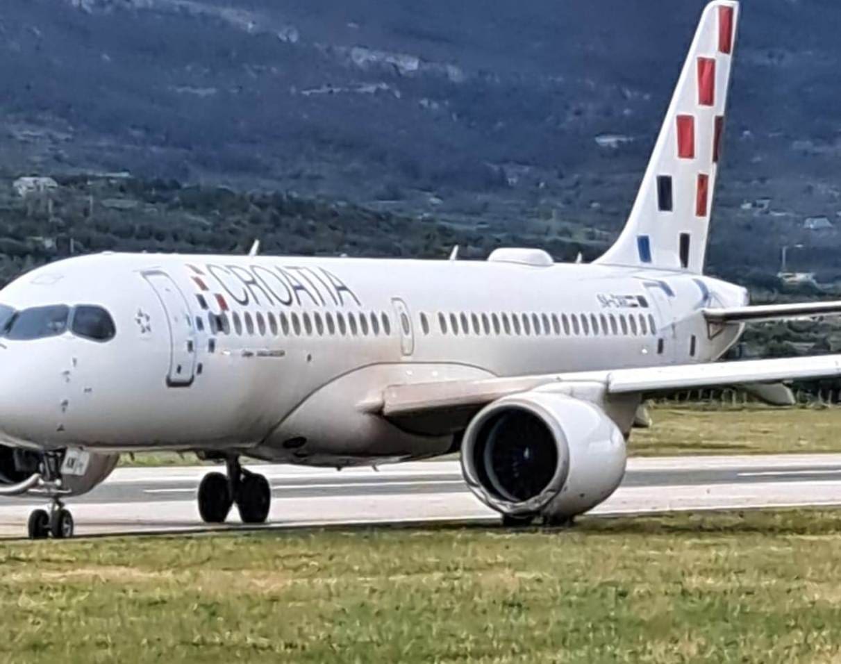 NESREĆA NA SPLITSKOM AERODROMU Zrakoplov Croatia Airlinesa izletio sa staze