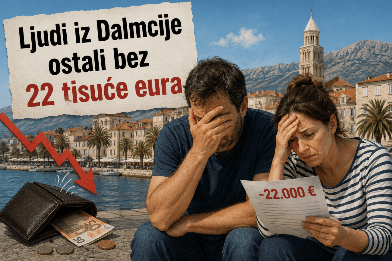 Ljudi iz Dalmacije ostali bez 22 tisuće eura