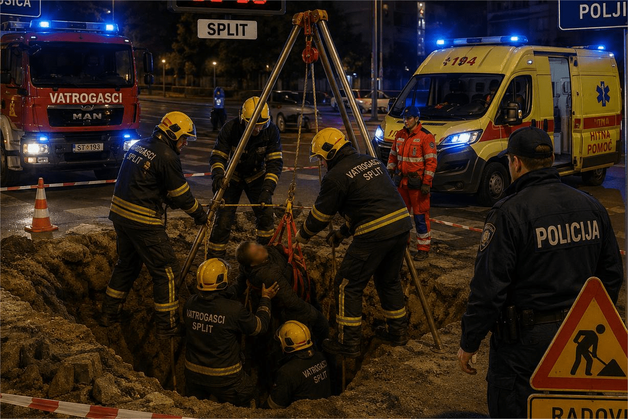Što se noćas događalo u Splitu? Intervenirale žurne službe zbog noćne akcije spašavanja