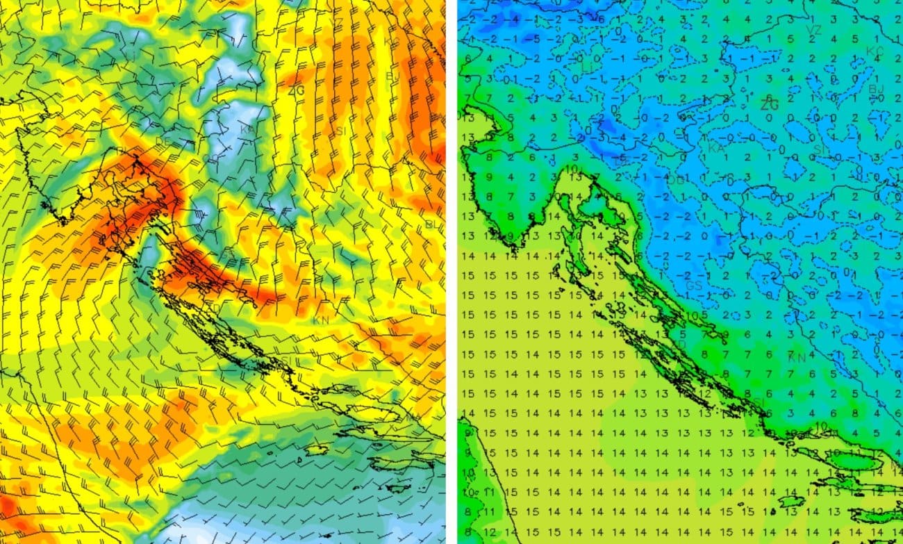 U utorak nagli prodor hladnog zraka, bit će snijega u planinama. Loša vijest za kraj tjedna