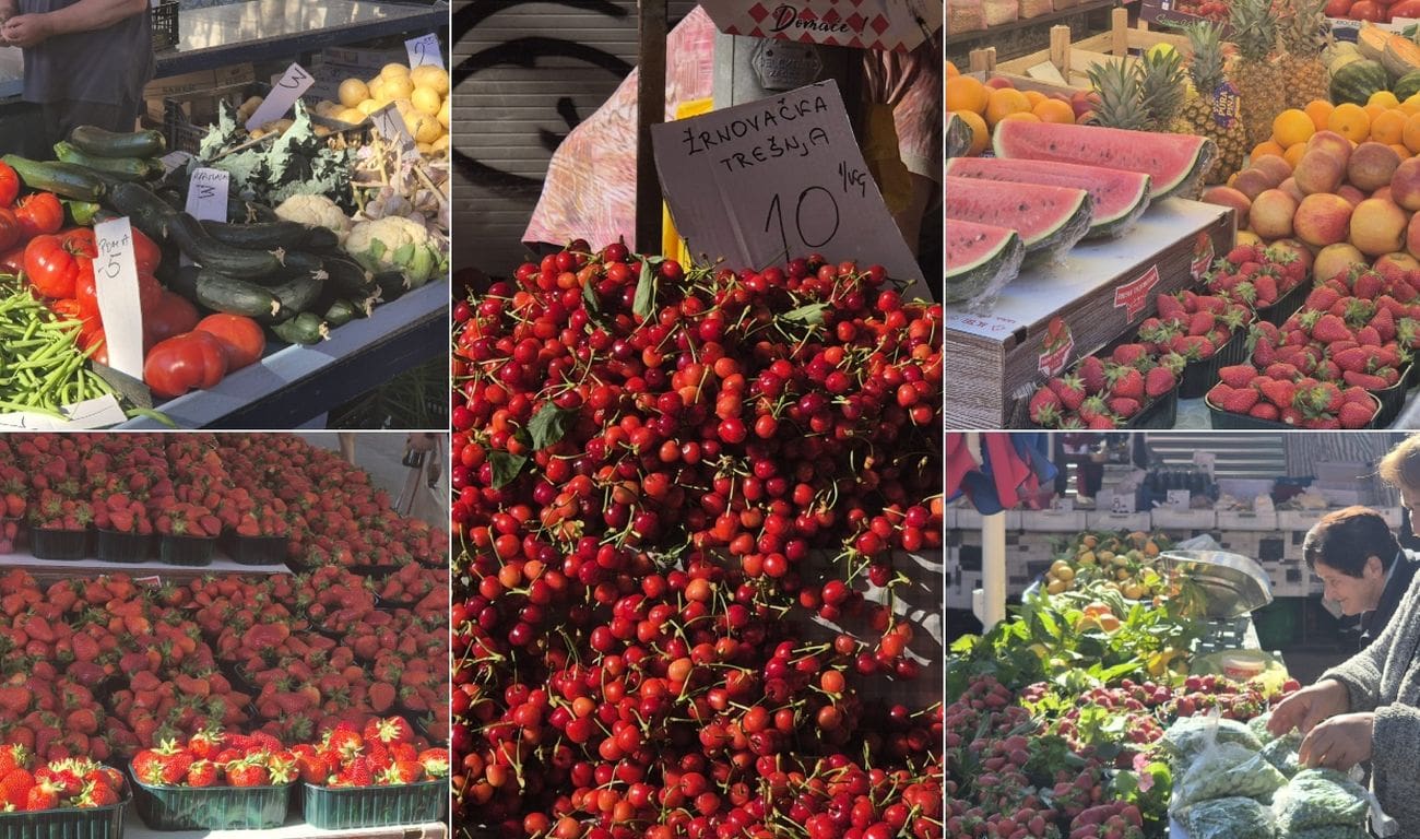 Pogledajte koliko košta kilo trešanja na splitskom Pazaru (pa pretvorite u kune)