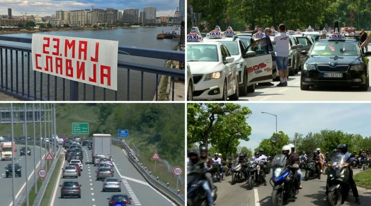 Kolone prosvjednika protiv Vučićeve vlasti stižu sa svih strana: Brankov most ispunjen cijelom dužinom