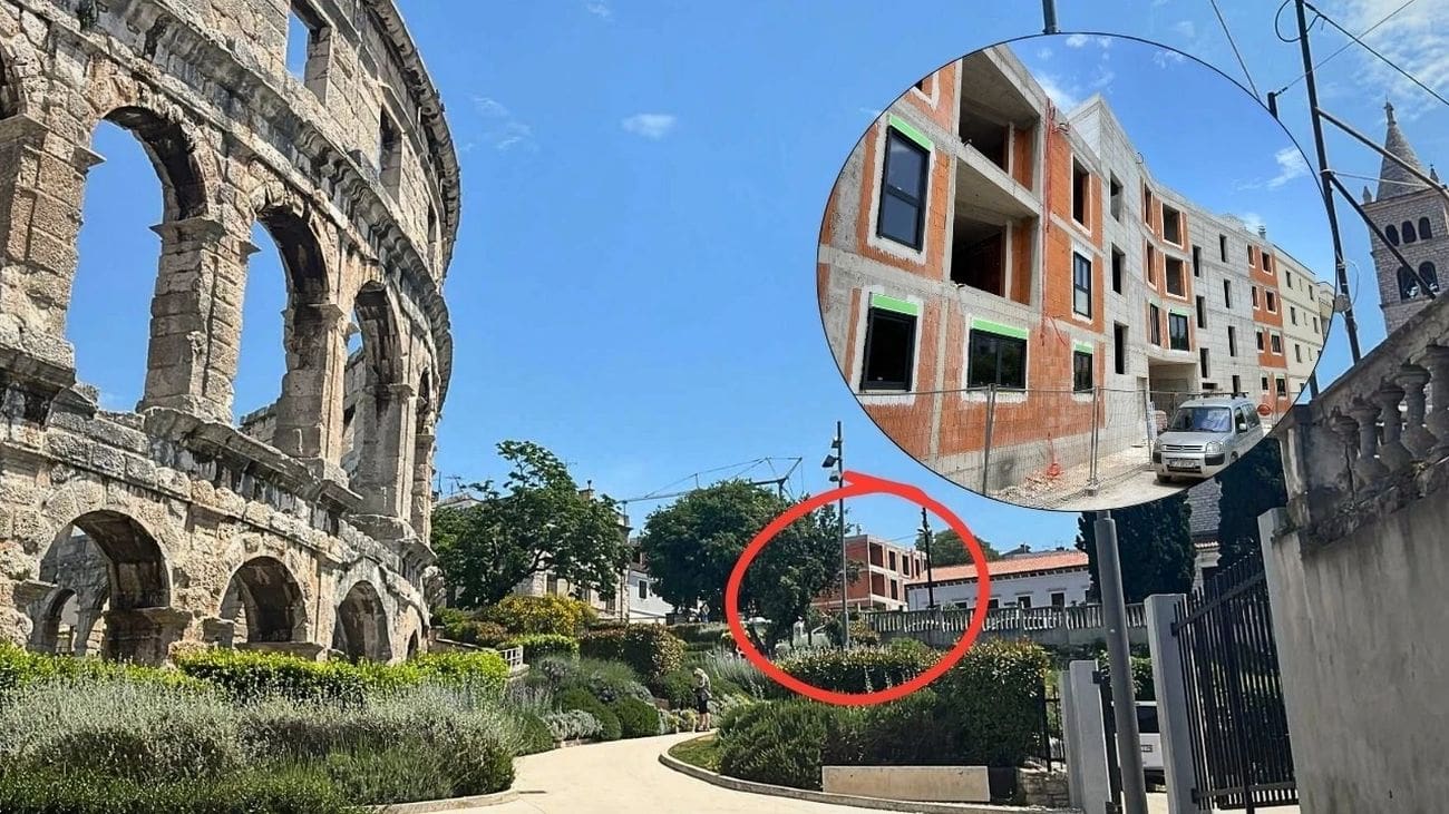 SRAMOTA Novogradnja odmah iza pulske Arene: Mreže 'pršte' od komentara, ali ovo je nova vizura grada