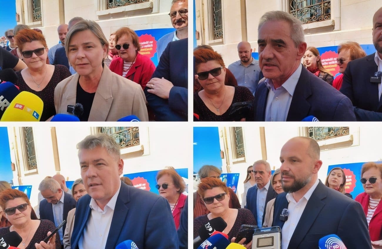 SDP i Možemo! sa splitske Rive poručili: "Inflacija u Hrvatskoj je Plenkovićeva inflacija"