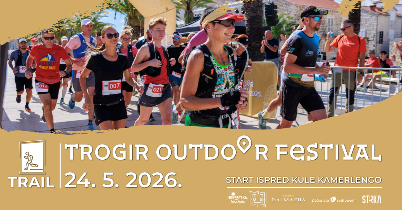 U nedjelju se održava Trogir Outdoor Festival – utrke Masters of Trail!