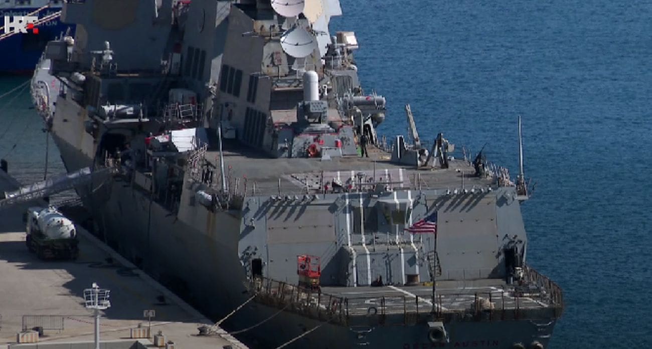 Na našoj obali usidren američki razarač koji je sudjelovao u napadima na Iran