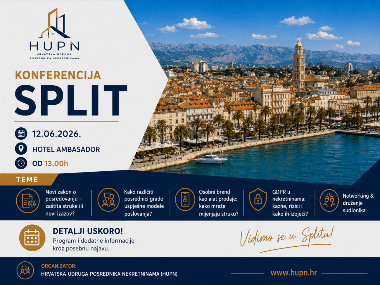 U Splitu se održava konferencija o tržištu nekretnina: U fokusu novi zakon, društvene mreže i GDPR