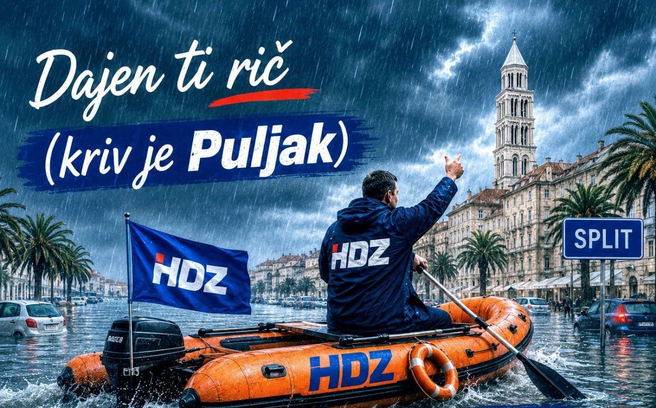 Ovo je slika koju je Ivošević objavio nakon nevremena u Splitu