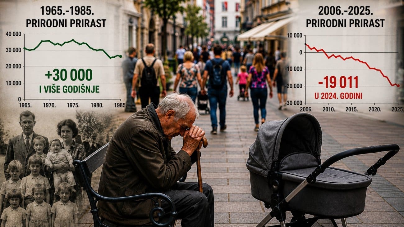 Demografska katastrofa, pogledajte što se u Hrvatskoj događalo prije 50-60 godine, a što sada