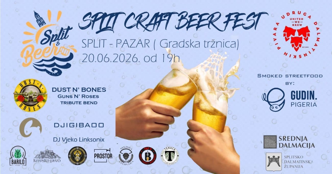 Split Craft Beer Fest vraća se na Pazar: Sedam pivovara, više od 20 craft piva i odlična glazba