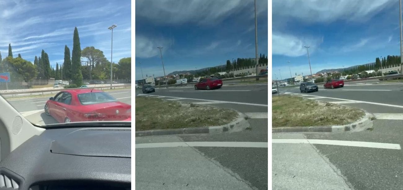 Opasna vožnja na Sirobuji: Vozač se uključio u promet u suprotnom smjeru. Policija je brzo reagirala