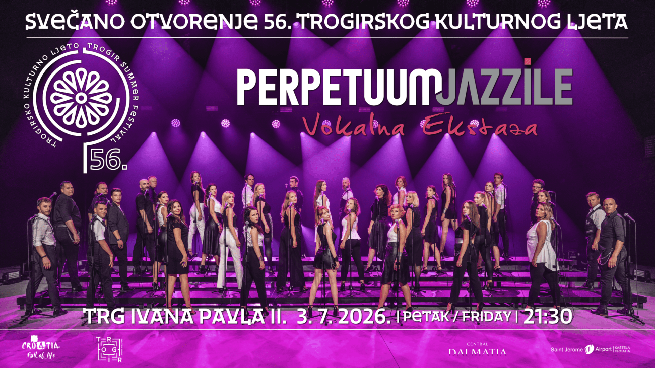 Početak ljeta u znaku kulture i glazbe: Perpetuum Jazzile, svjetska glazbena senzacija za otvorenje 56. izdanja Trogirskog kulturnog ljeta